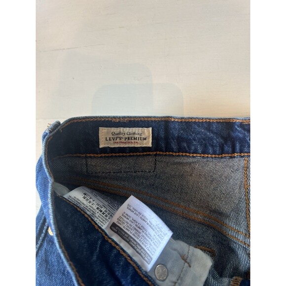Levi's‎ Premium 501 S Skinny Button Fly Women's 27 Dark Wash Denim Jeans - Picture 3 of 7